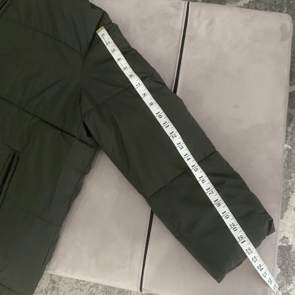 Zara NWT Water and Wind Protection Khaki Longline Hooded Anorak - Picture 13 of 17